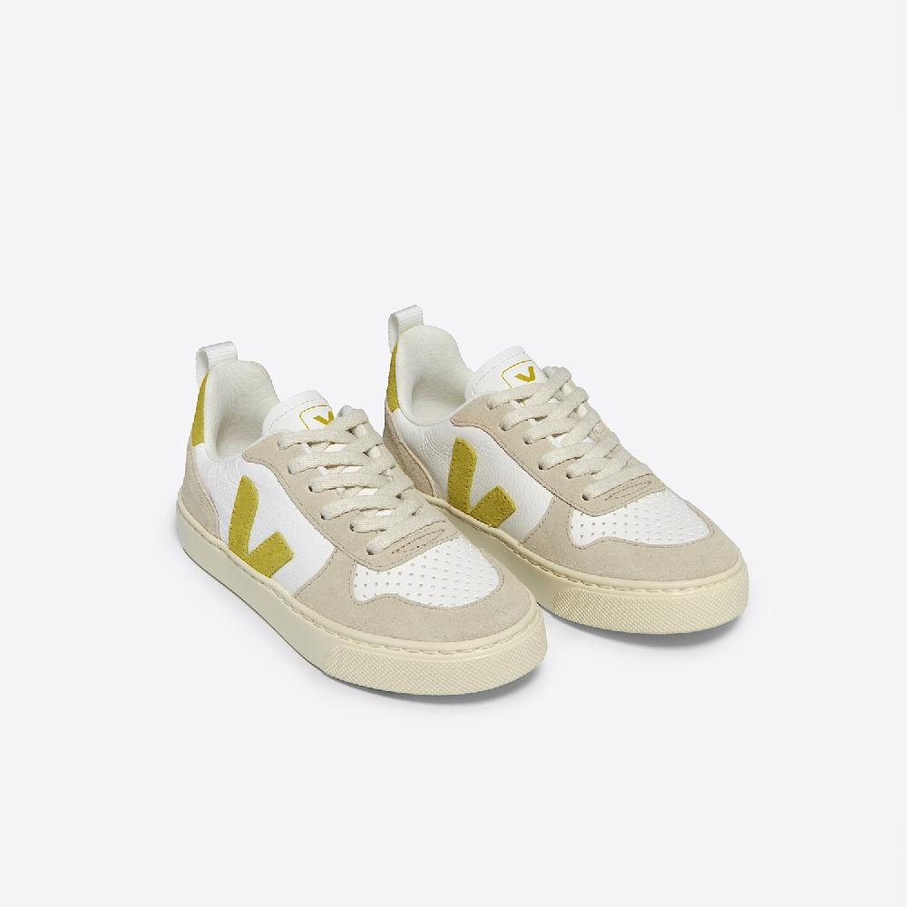 Veja V-10 LEATHER WHITE LIQUOR ALMOND