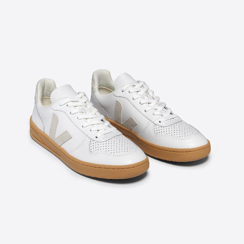 Veja V-10 LEATHER WHITE NATURAL