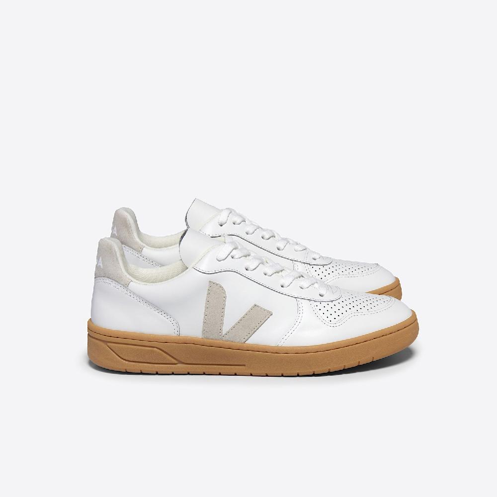 veja V-10 LEATHER WHITE NATURAL