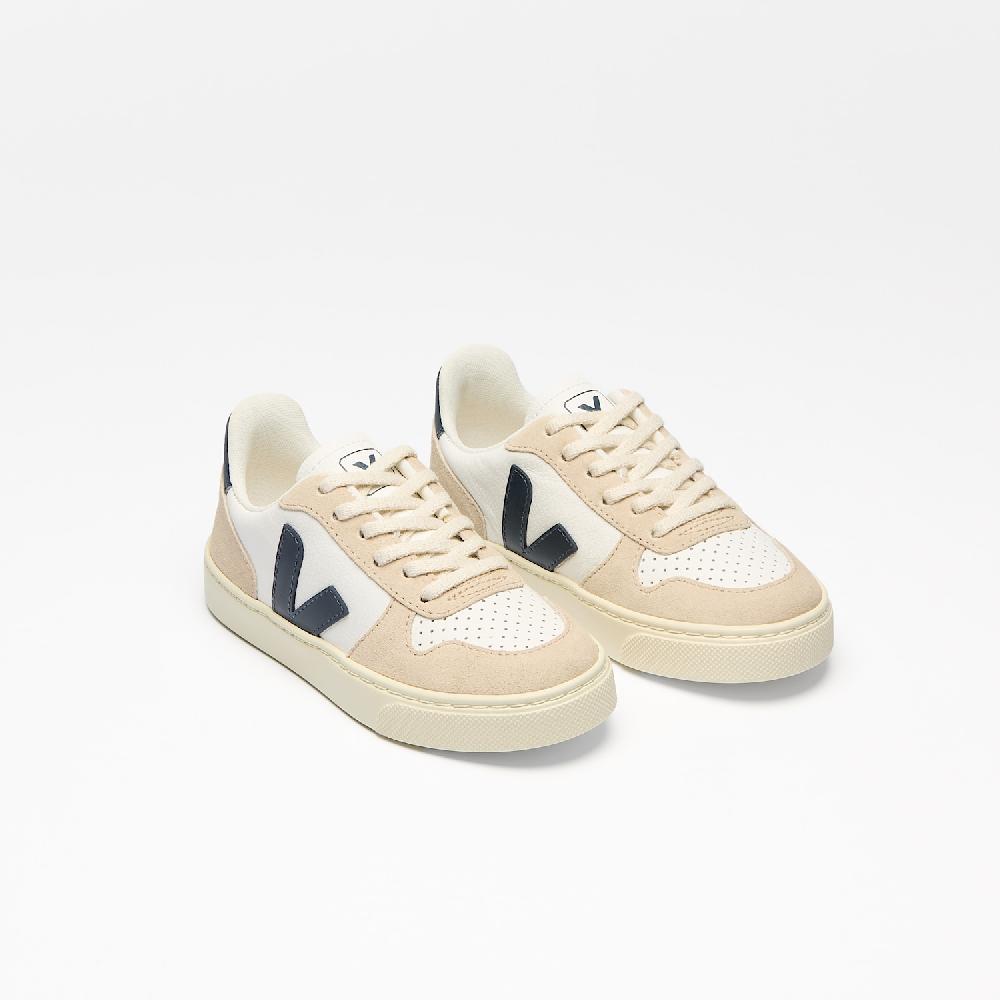 Veja V-10 LEATHER WHITE NAUTICO ALMOND