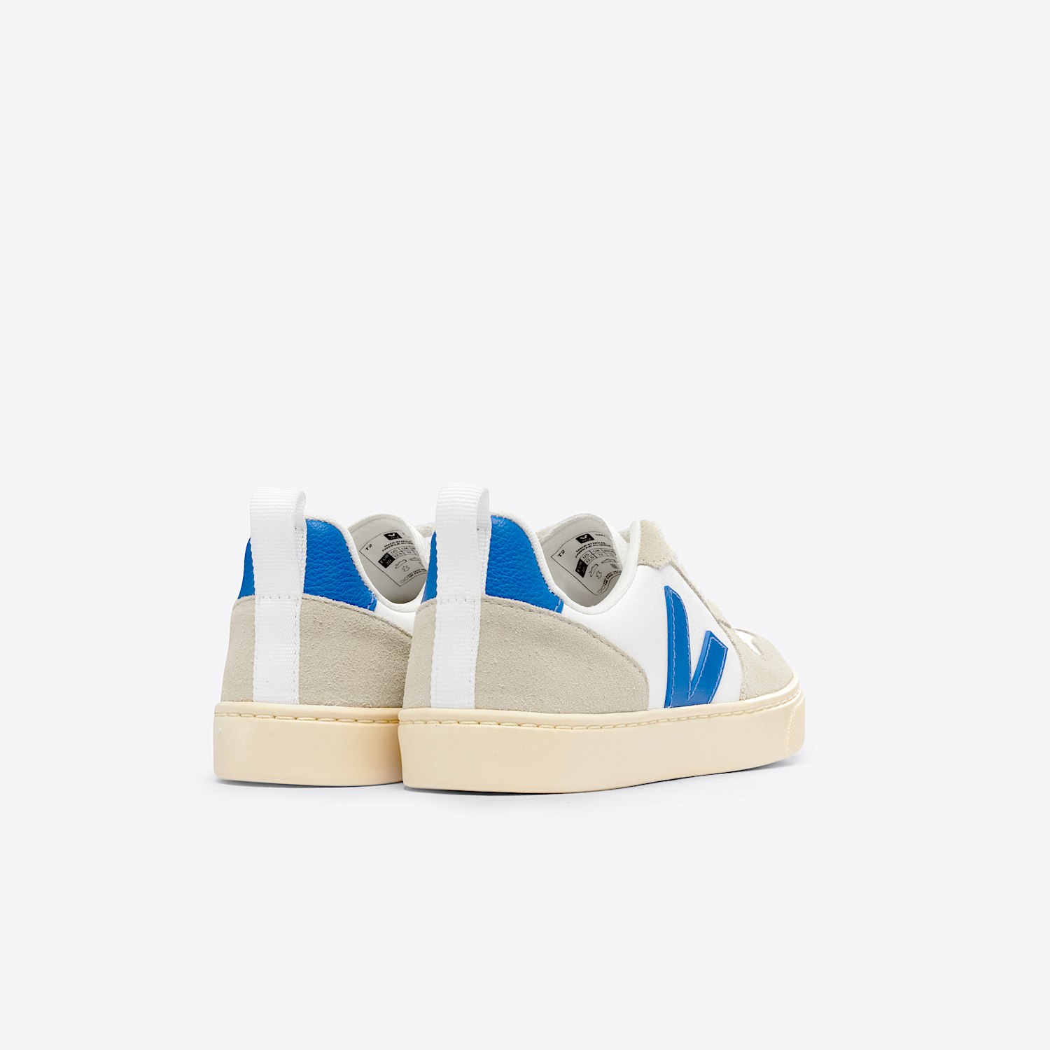 Veja V-10 LEATHER WHITE PAROS ALMOND