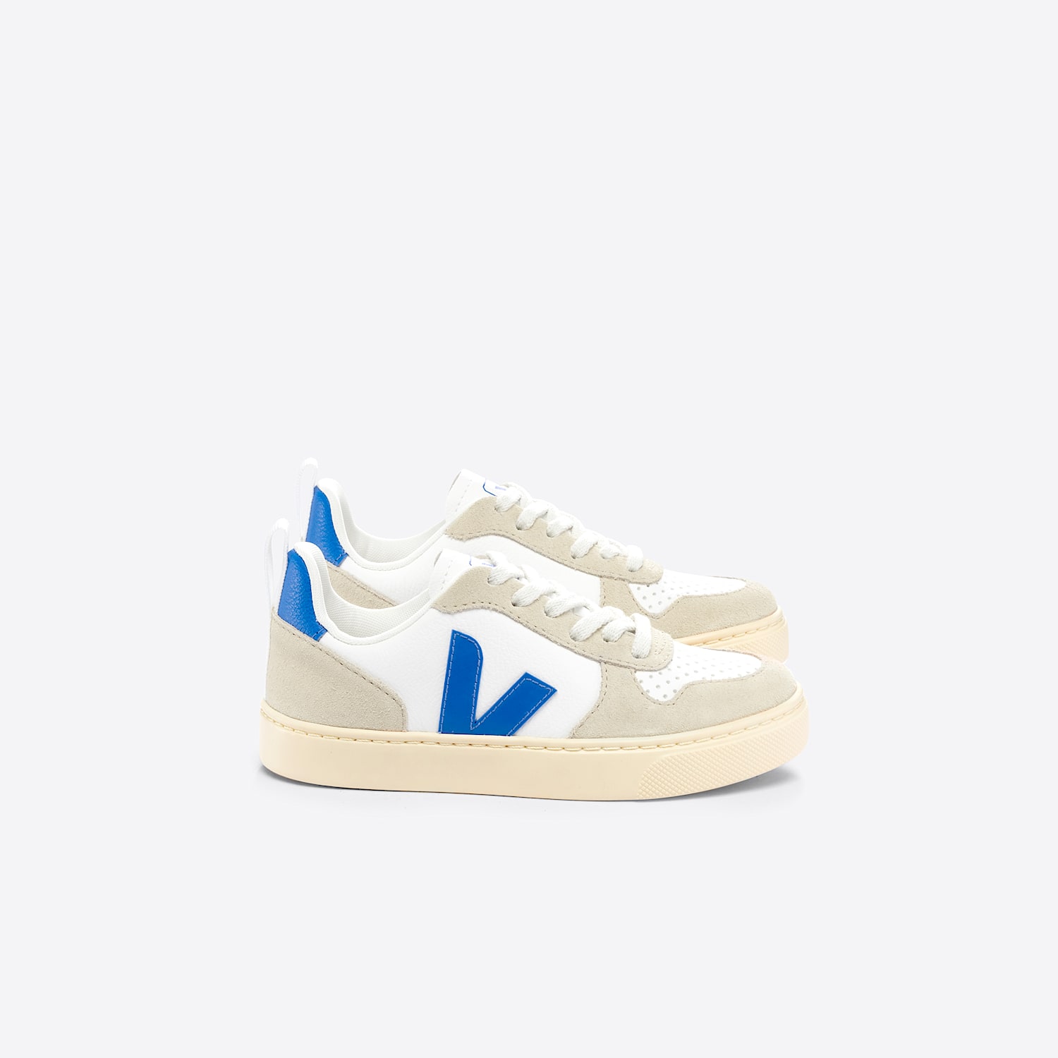 veja V-10 LEATHER WHITE PAROS ALMOND