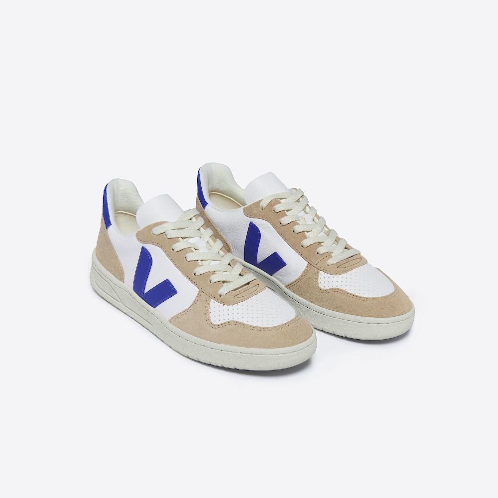 Veja V-10 LEATHER WHITE PAROS SAHARA