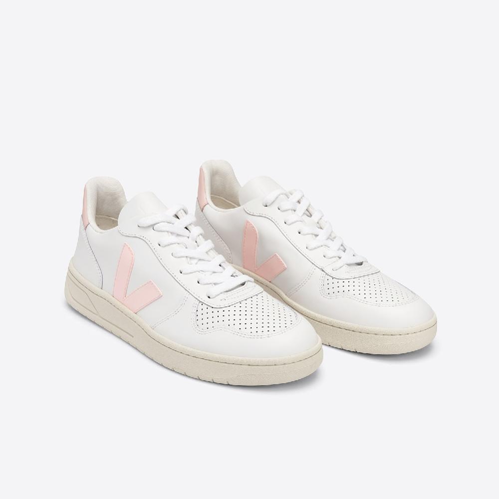 Veja V-10 LEATHER WHITE PETALE