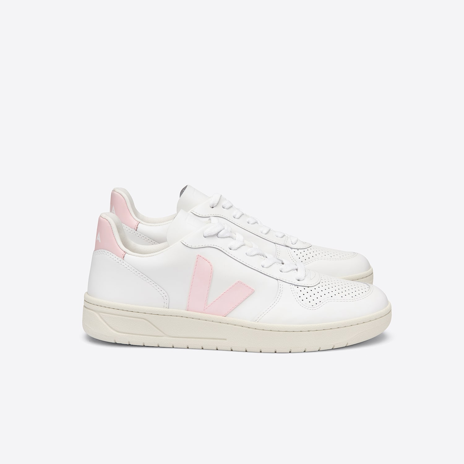 veja V-10 LEATHER WHITE PETALE