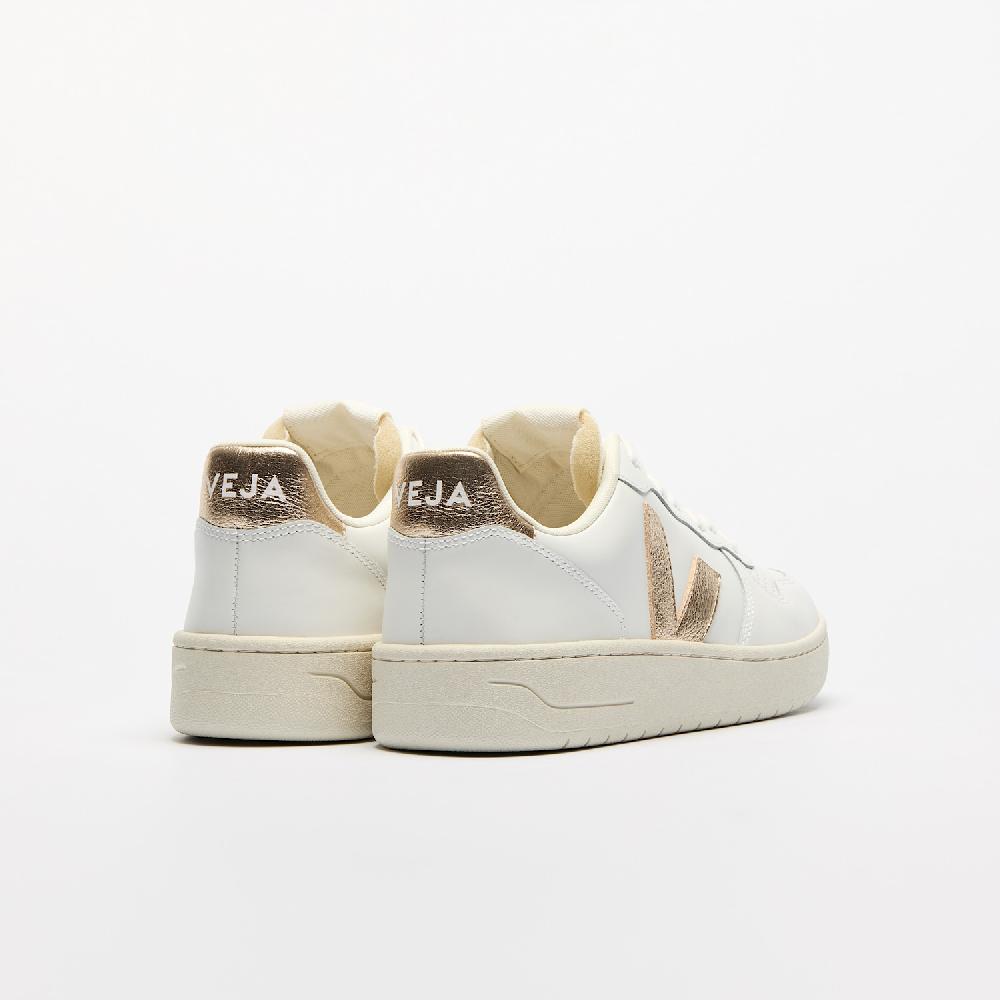 Veja V-10 LEATHER WHITE PLATINE