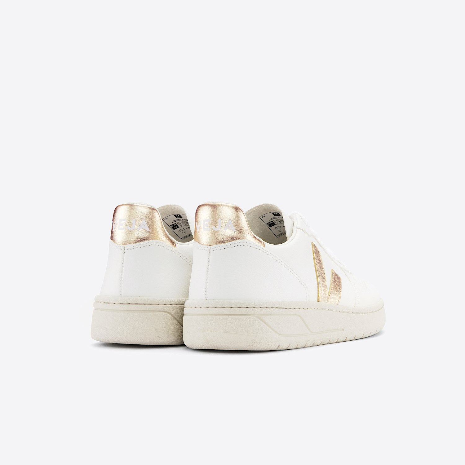 Veja V-10 LEATHER WHITE PLATINE