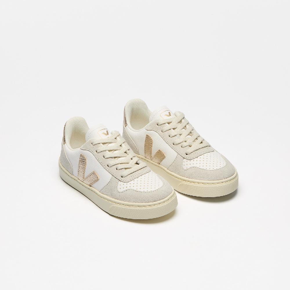 Veja V-10 LEATHER WHITE PLATINE NATURAL