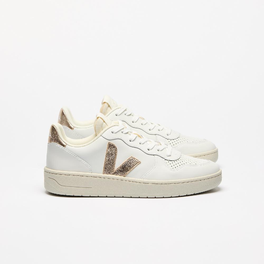 veja V-10 LEATHER WHITE PLATINE
