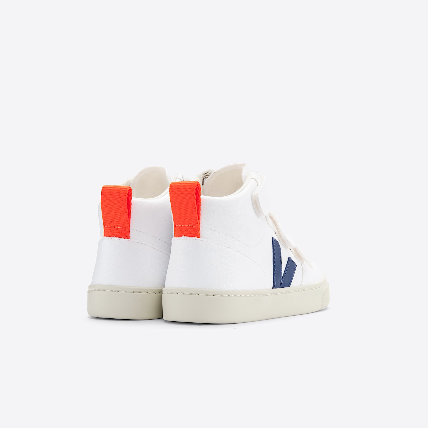 Veja V-10 MID CWL WHITE COBALT ORANGE FLUO