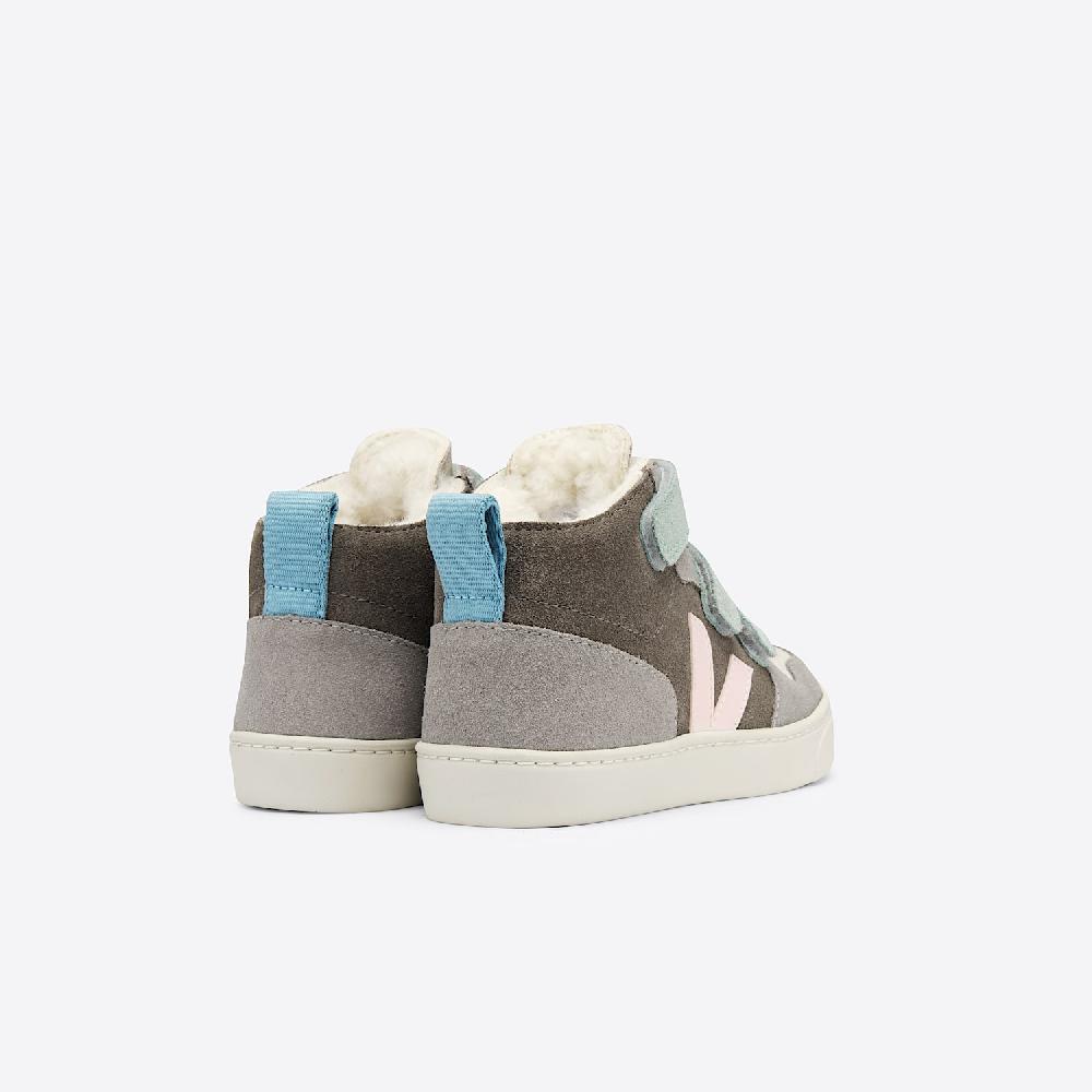 Veja V-10 MID FURED SUEDE MULTICO MOONROCK