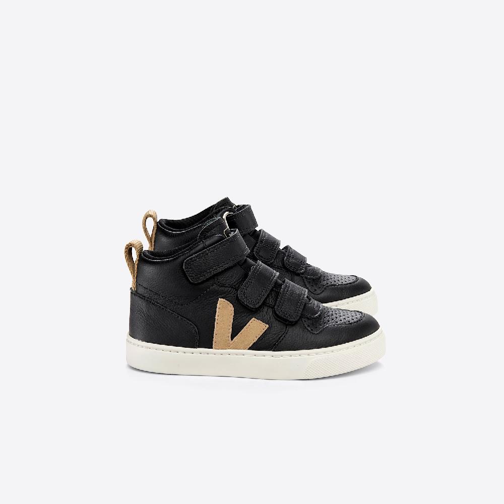 veja V-10 MID LEATHER BLACK DUNE