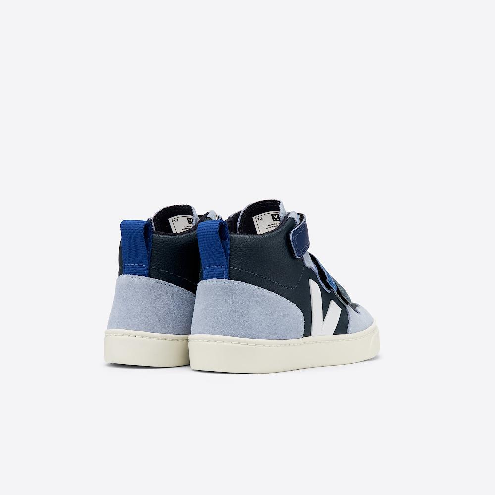 Veja V-10 MID LEATHER MULTICO NAUTICO MENTHOL