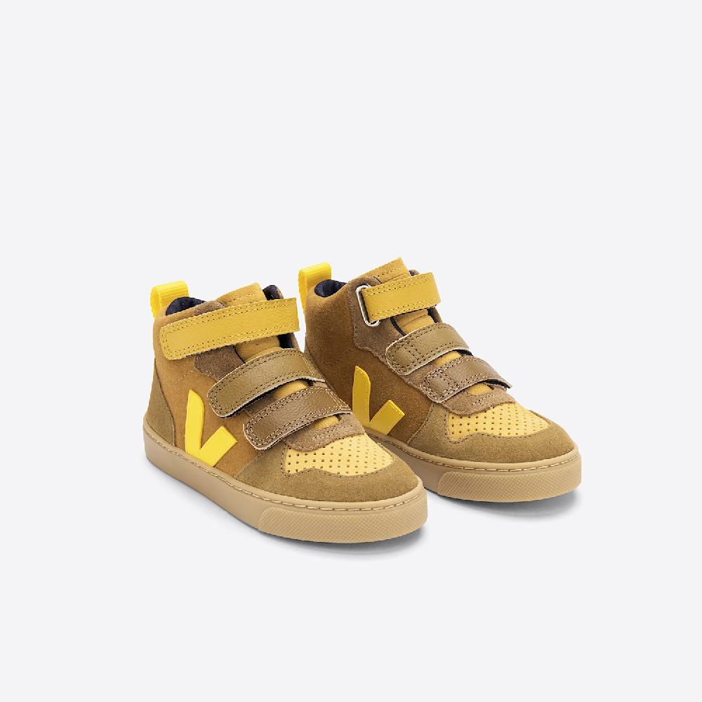 Veja V-10 MID SUEDE MULTICO CAMEL TONIC