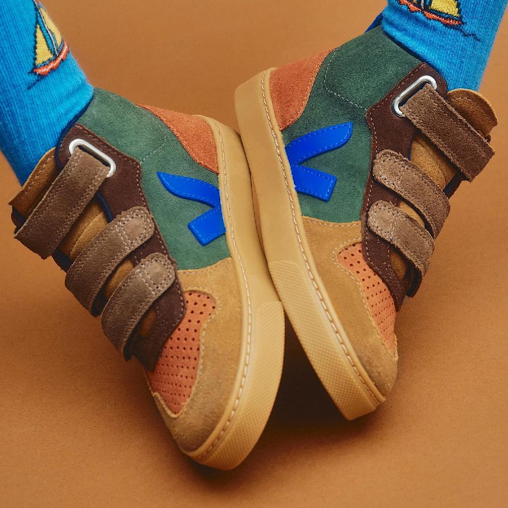 Veja V-10 MID SUEDE MULTICO MUD PAROS