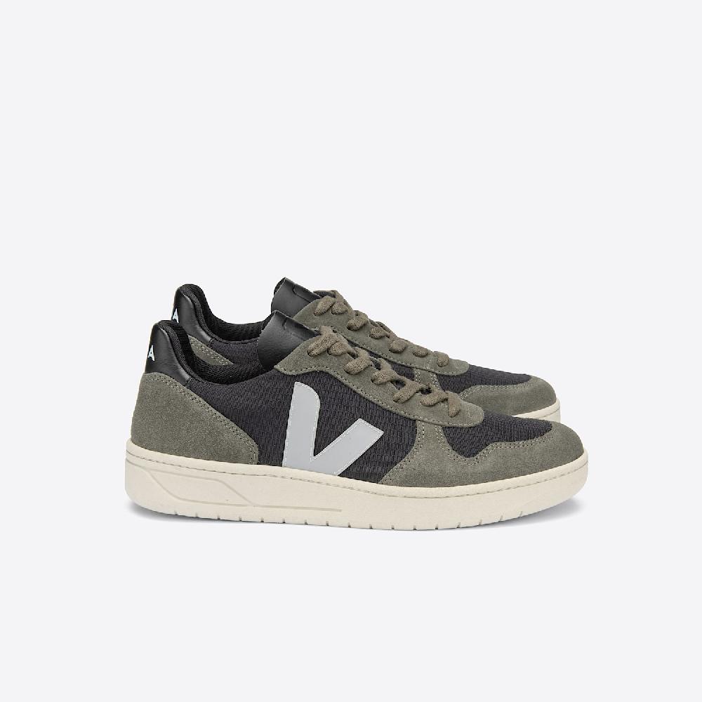 veja V-10 RIPSTOP BLACK OXFORD GREY MUD
