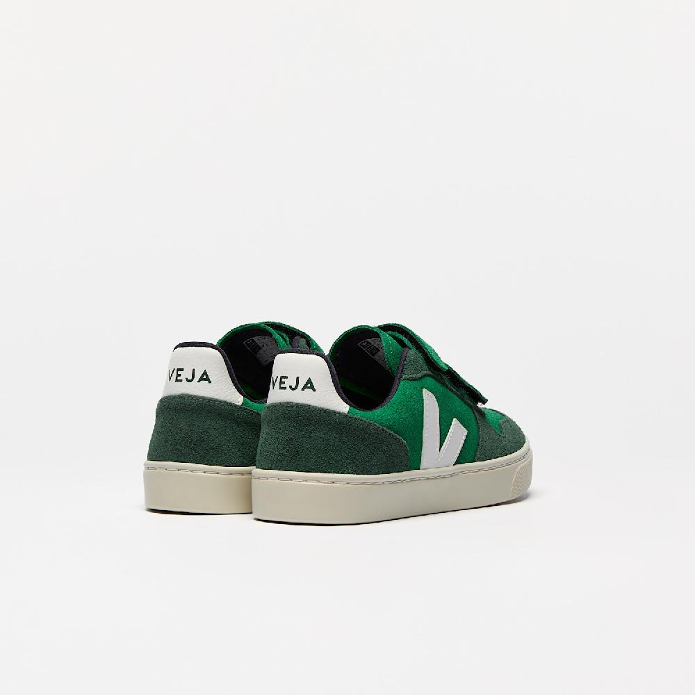 Veja V-10 SUEDE EMERAUDE WHITE