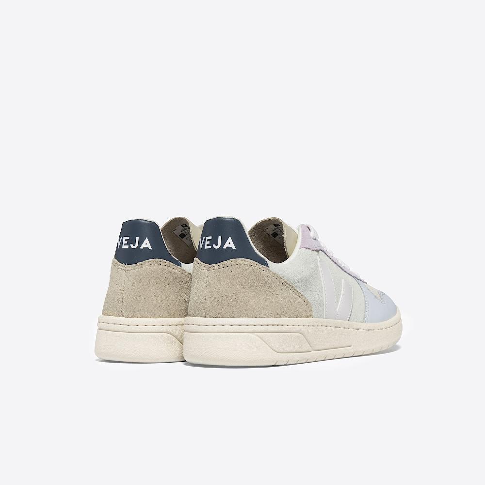 Veja V-10 SUEDE JADE WHITE MULTICO