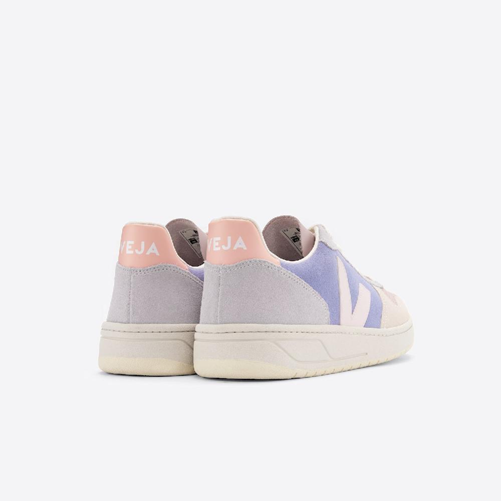 Veja V-10 SUEDE MULTICO LAVANDE