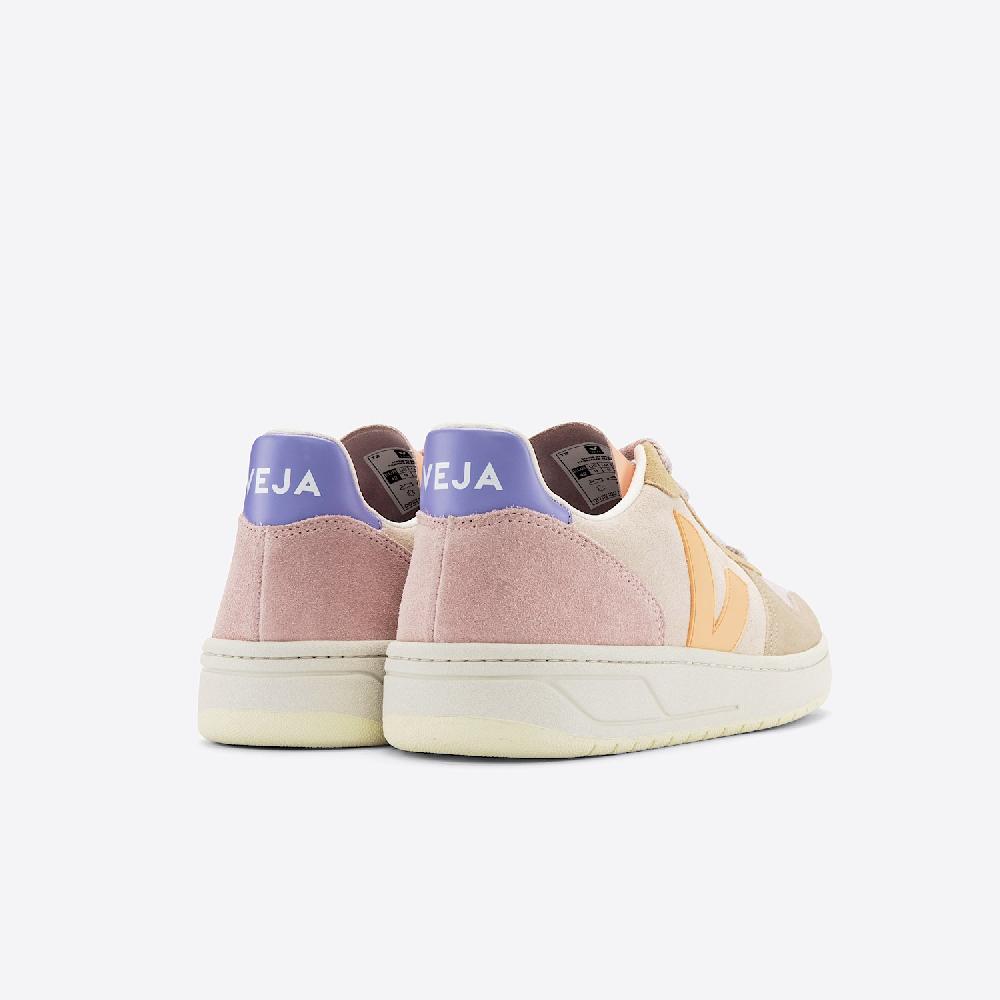 Veja V-10 SUEDE MULTICO PEACH