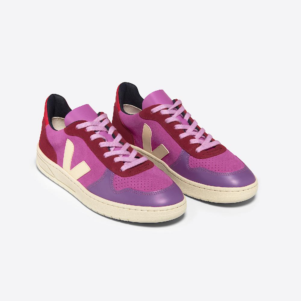 Veja V-10 SUEDE MULTICO ULTRAVIOLET CALCAIRE