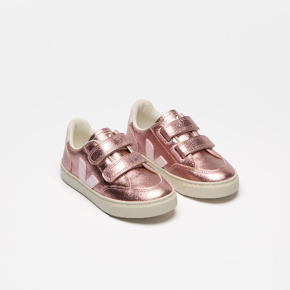 Veja V-12 LEATHER NACRE LASSI