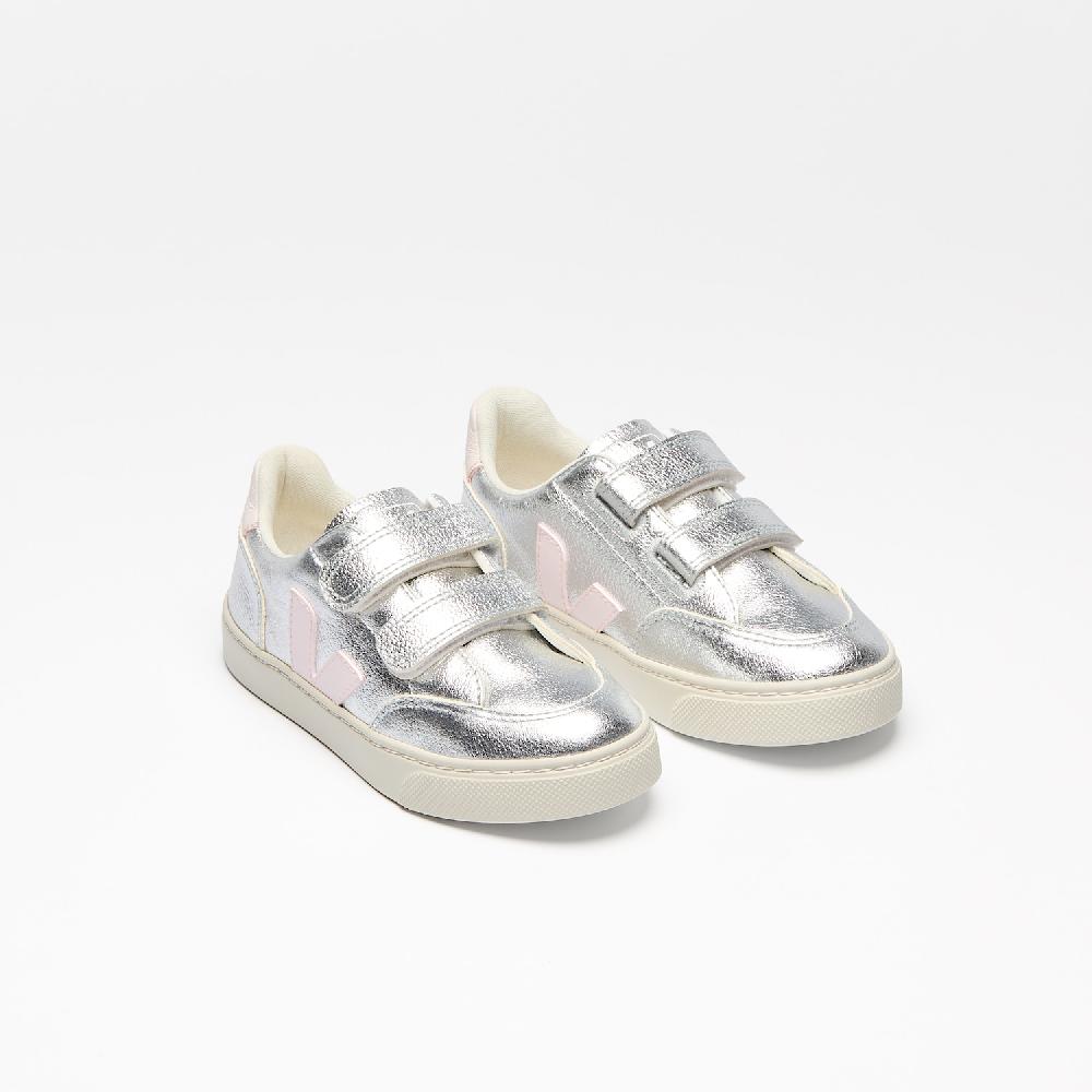 Veja V-12 LEATHER SILVER LASSI