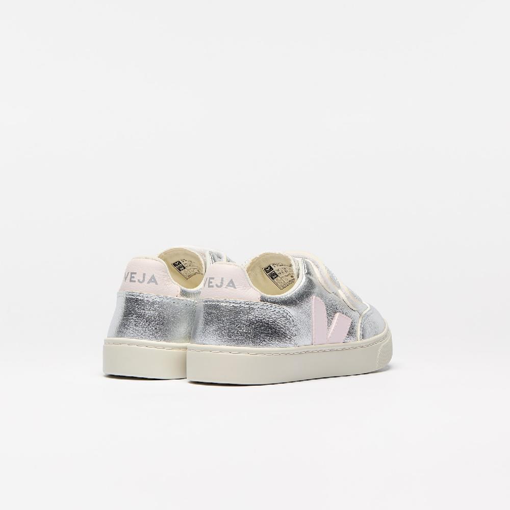 Veja V-12 LEATHER SILVER LASSI