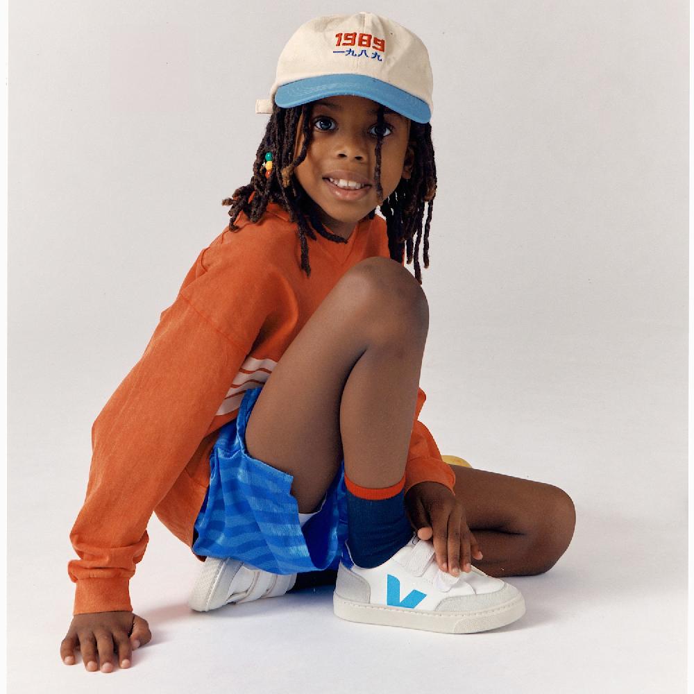 Veja V-12 LEATHER WHITE AQUA PAROS