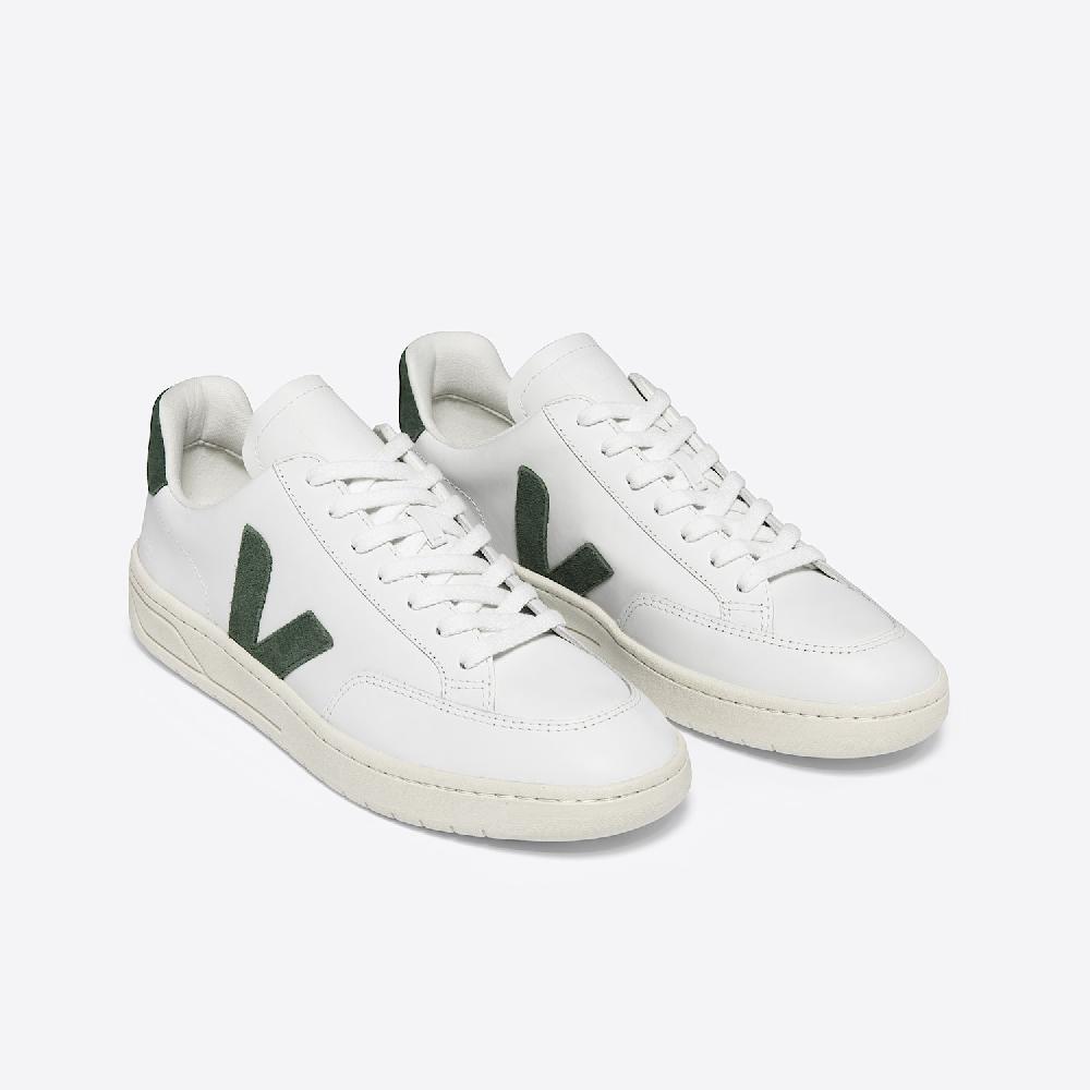 Veja V-12 LEATHER WHITE CYPRUS
