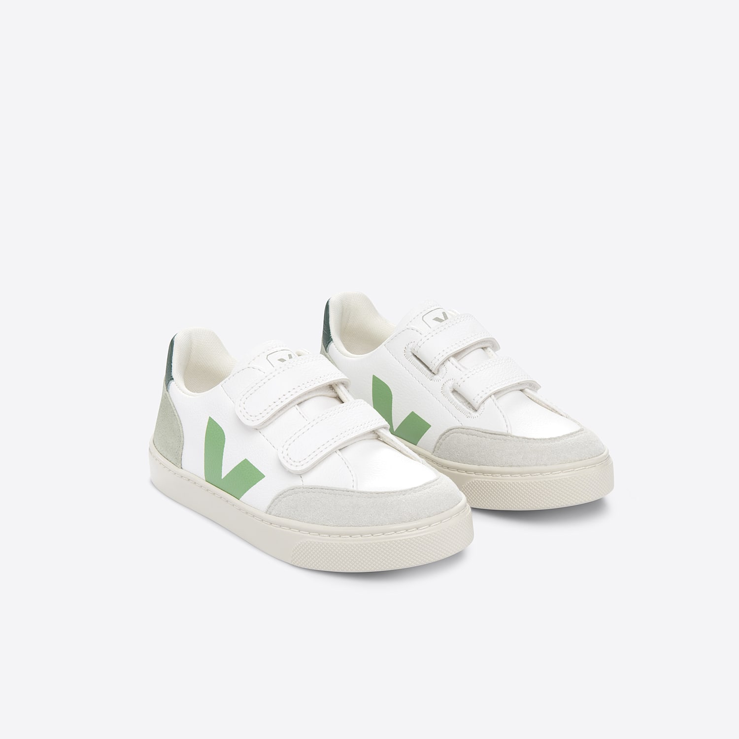 Veja V-12 LEATHER WHITE MULTICO CLAY