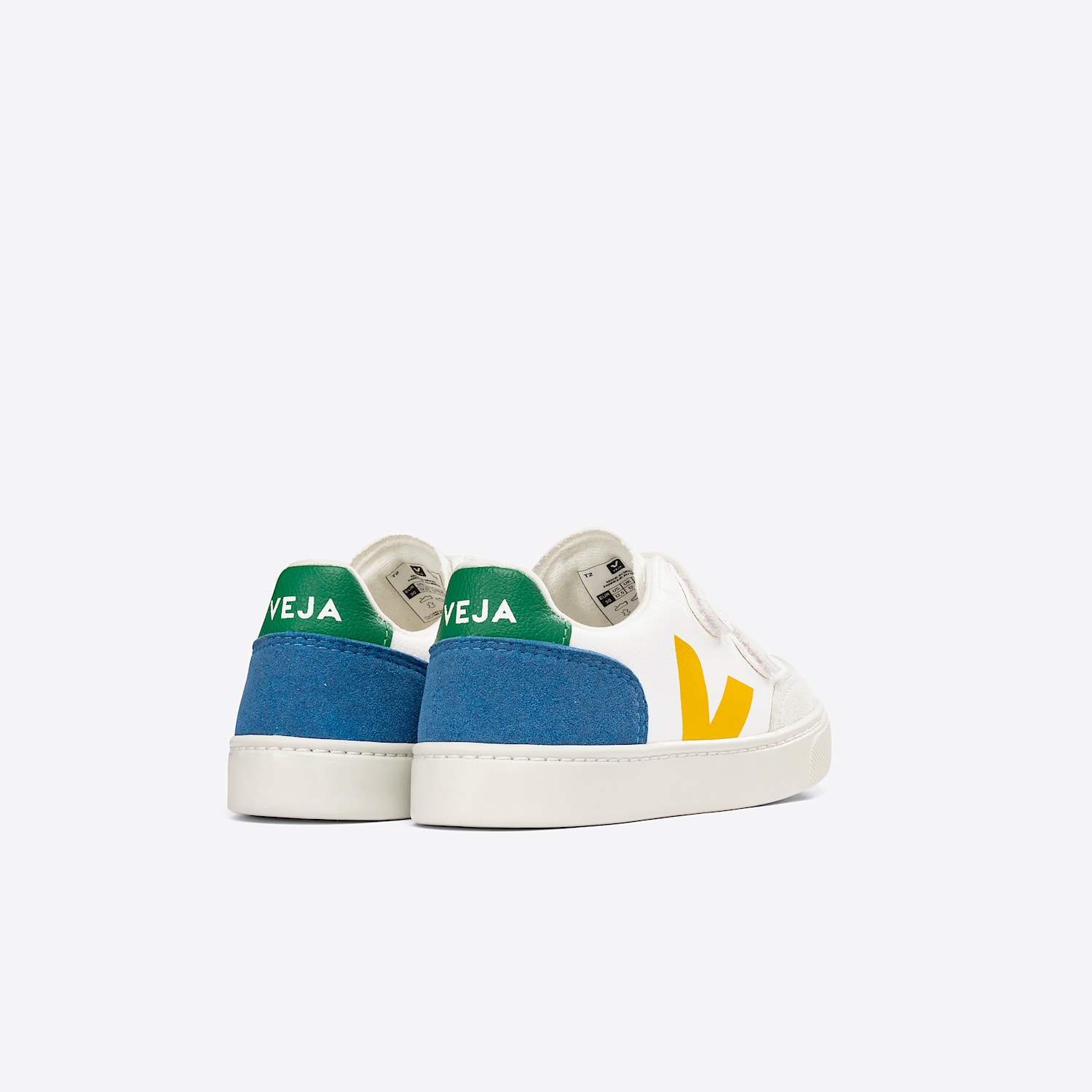 Veja V-12 LEATHER WHITE MULTICO INDIGO