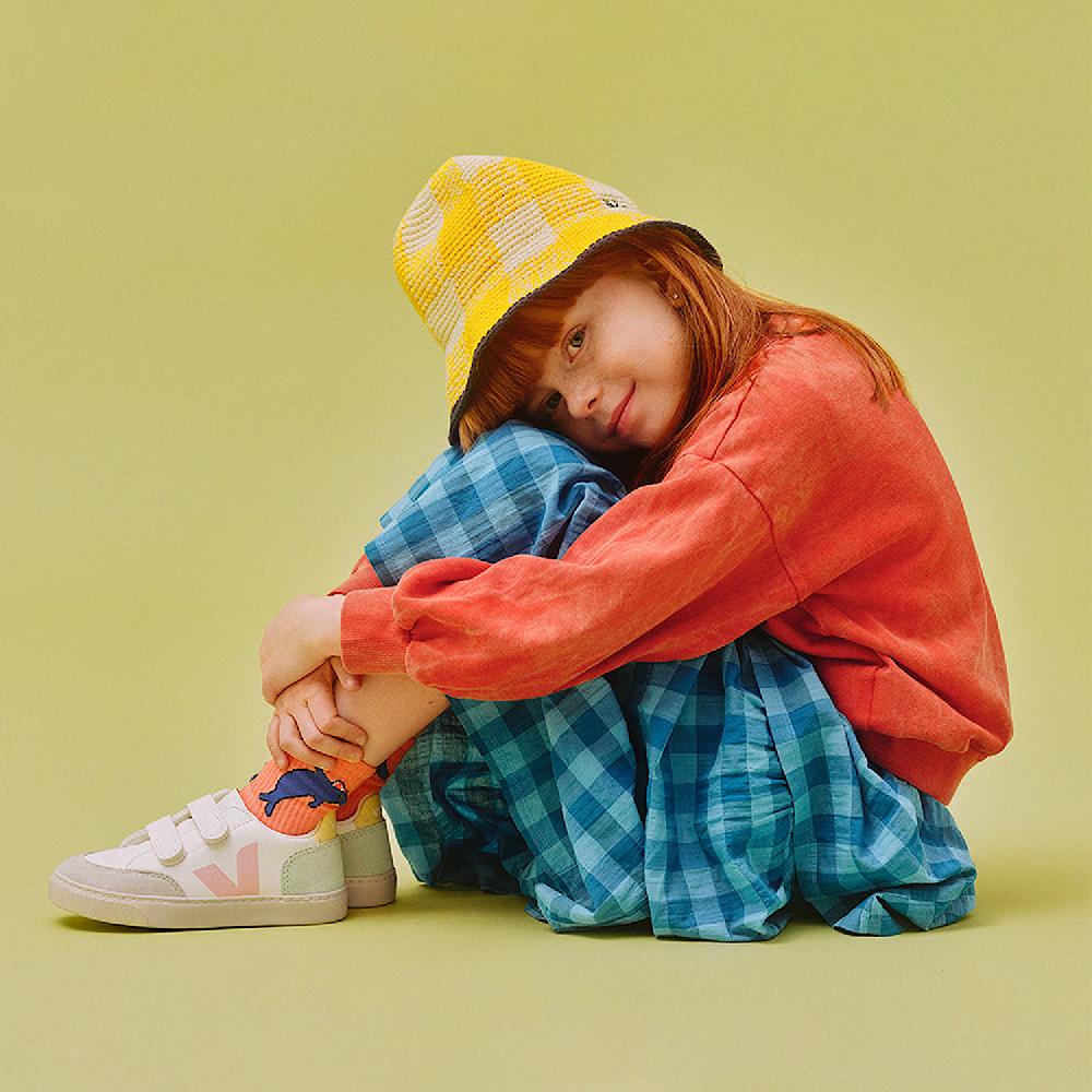 Veja V-12 LEATHER WHITE MULTICO JADE