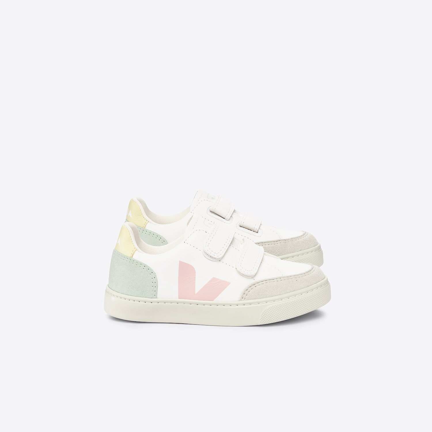 veja V-12 LEATHER WHITE MULTICO JADE