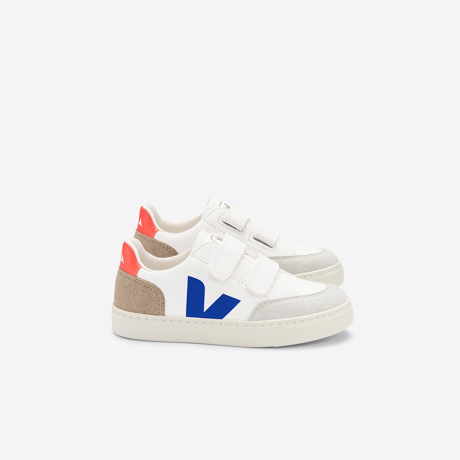 veja V-12 LEATHER WHITE MULTICO MIEL