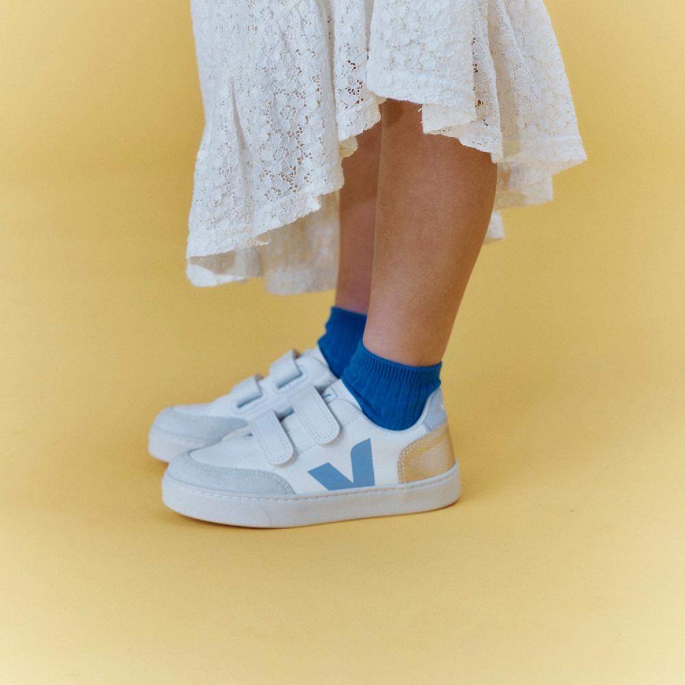 Veja V-12 LEATHER WHITE MULTICO OLYMPE