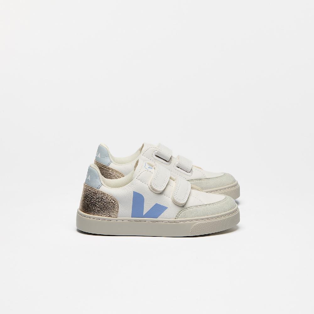 veja V-12 LEATHER WHITE MULTICO OLYMPE