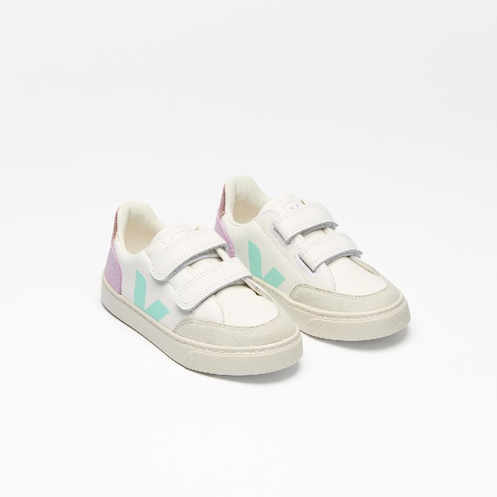 Veja V-12 LEATHER WHITE MULTICO ORCHID