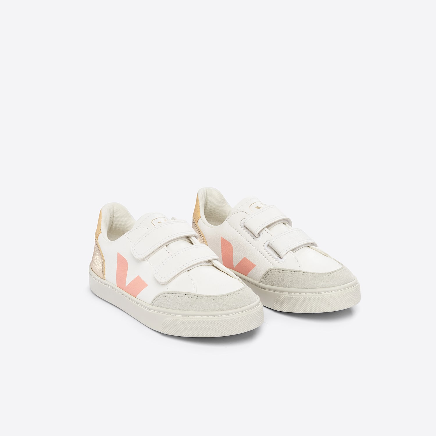 Veja V-12 LEATHER WHITE MULTICO PLATINE