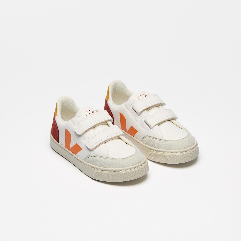 Veja V-12 LEATHER WHITE MULTICO ROUILLE