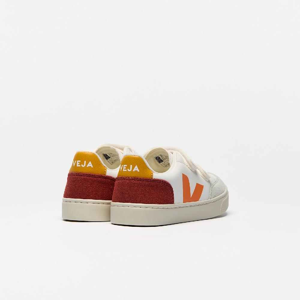 Veja V-12 LEATHER WHITE MULTICO ROUILLE