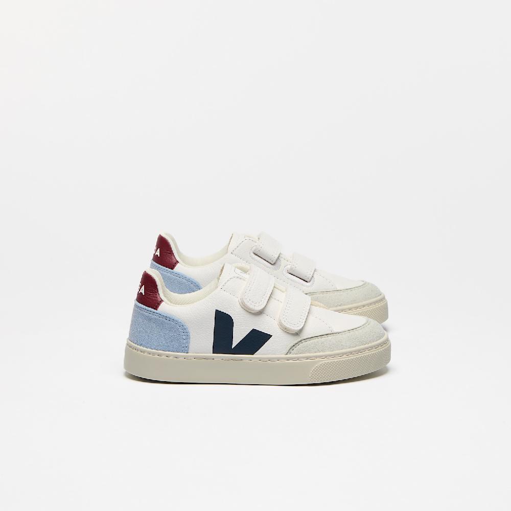 veja V-12 LEATHER WHITE MULTICO STEEL