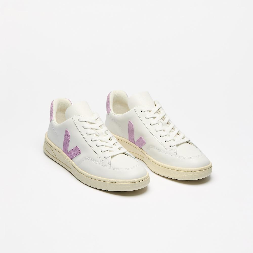 Veja V-12 LEATHER WHITE ORCHID