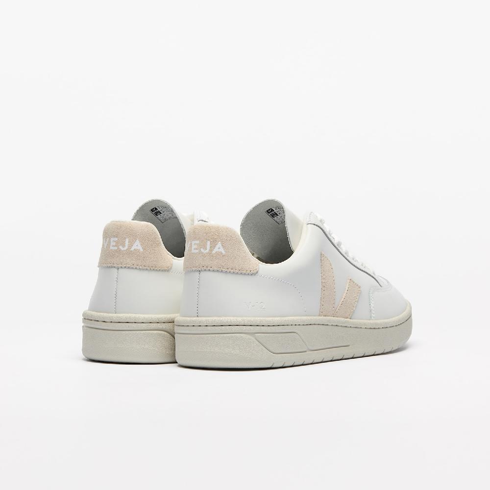 Veja V-12 LEATHER WHITE SABLE