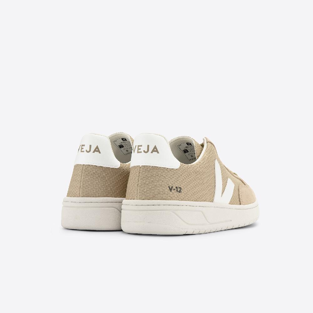 Veja V-12 VEGAN ALVEOMESH DUNE WHITE