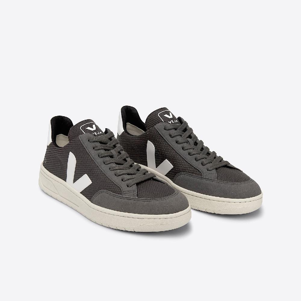 Veja V-12 VEGAN B-MESH GRAFITE WHITE