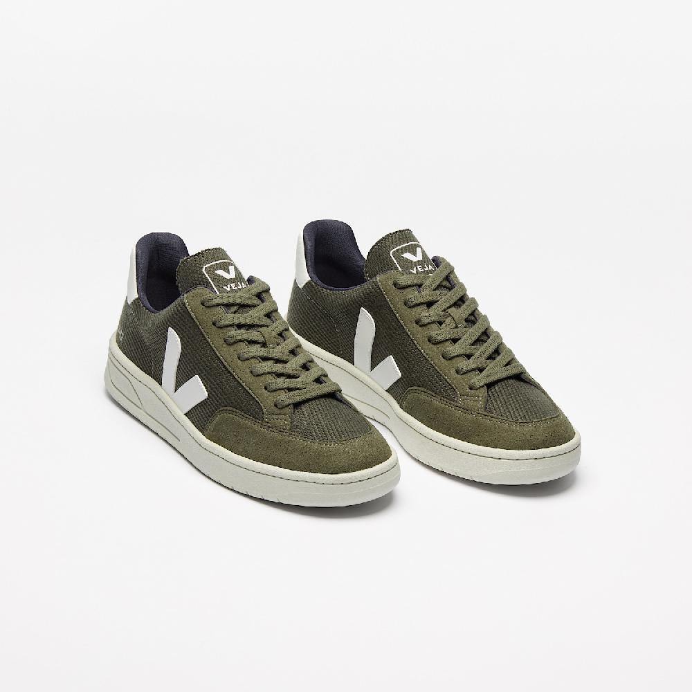 Veja V-12 VEGAN B-MESH OLIVE WHITE