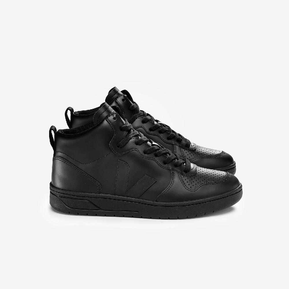 veja V-15 LEATHER FULL BLACK