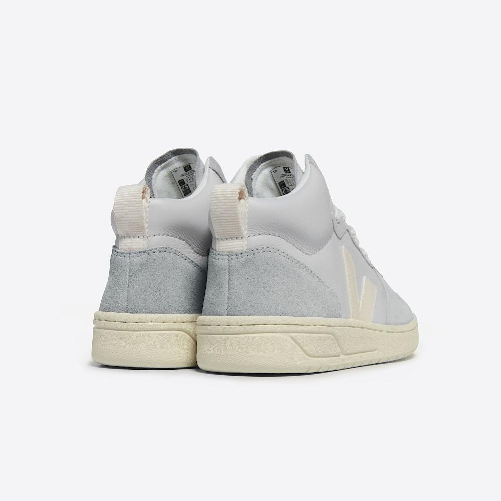 Veja V-15 LEATHER PEARL CASHEW