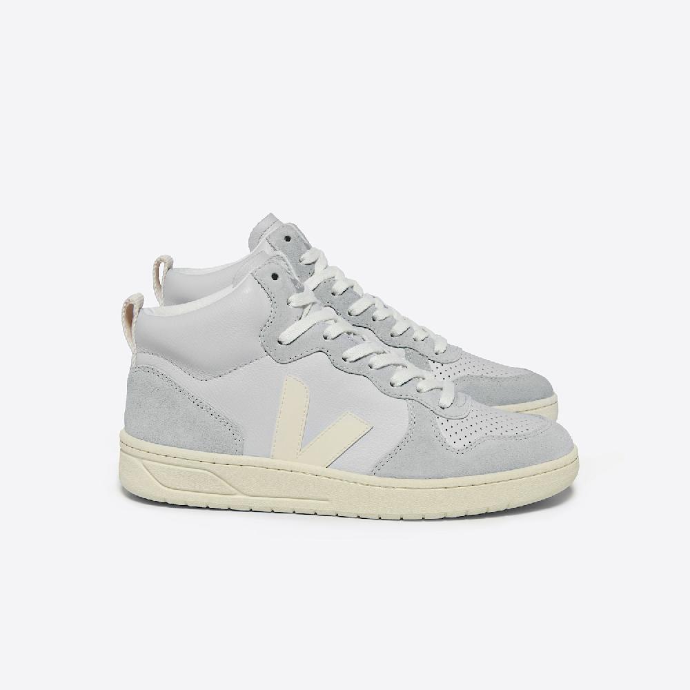 veja V-15 LEATHER PEARL CASHEW
